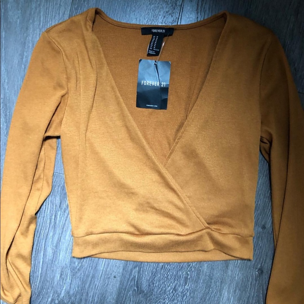Long sleeve crop top